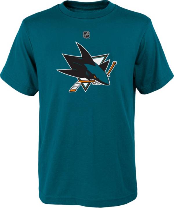 NHL Youth San Jose Sharks Primary Logo Teal T-Shirt