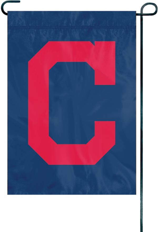 Party Animal Cleveland Indians Logo Premium Garden Flag