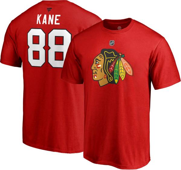NHL Men's Chicago Blackhawks Patrick Kane #88 Red Player T-Shirt