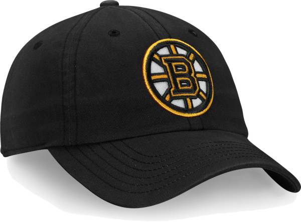 NHL Men's Boston Bruins Primary Logo Black Adjustable Hat