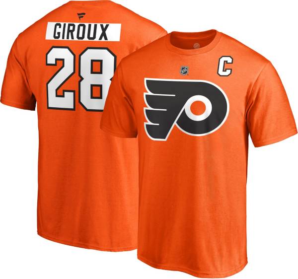 NHL Men's Philadelphia Flyers Claude Giroux #28 Orange Player T-Shirt