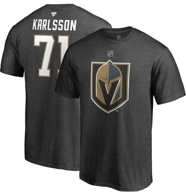 NHL Men's Vegas Golden Knights William Karlsson #71 Heather Grey Player T-Shirt