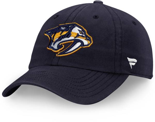 NHL Men's Nashville Predators Primary Logo Navy Adjustable Hat