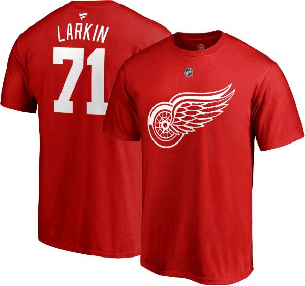 NHL Men's Detroit Red Wings Dylan Larkin #71 Red Player T-Shirt