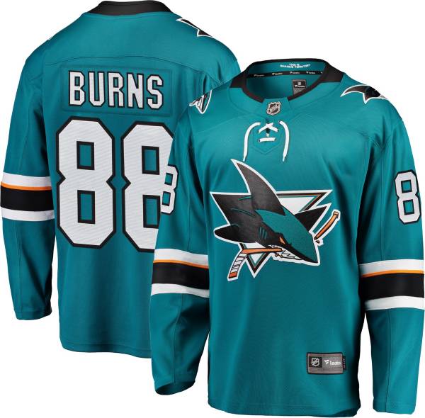 NHL Men's San Jose Sharks Brent Burns #88 Breakaway Home Replica Jersey