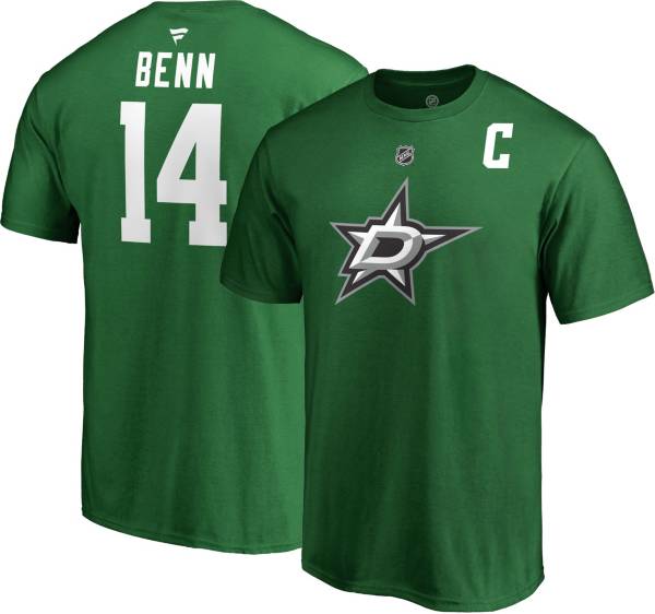 NHL Men's Dallas Stars Jamie Benn #14 Green Player T-Shirt