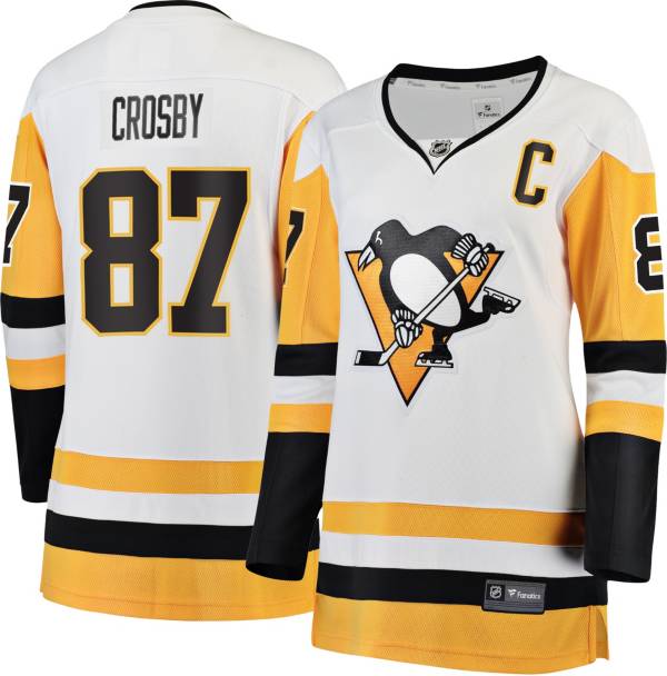 NHL Women's Pittsburgh Penguins Sidney Crosby #87 Breakaway Away Replica Jersey