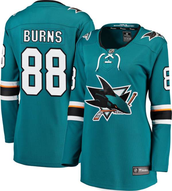 NHL Women's San Jose Sharks Brent Burns #88 Breakaway Home Replica Jersey