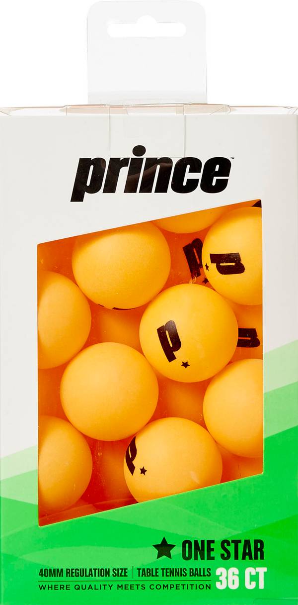 Prince One-Star Orange Table Tennis Balls 36 Pack