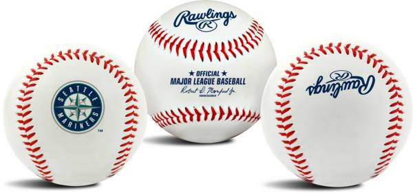 Rawlings Seattle Mariners Logo Baseball