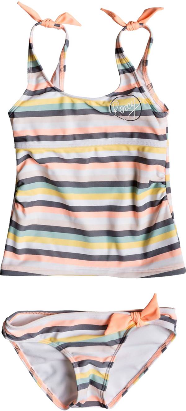 Roxy Girls' Lets Go Surfing Tankini Set