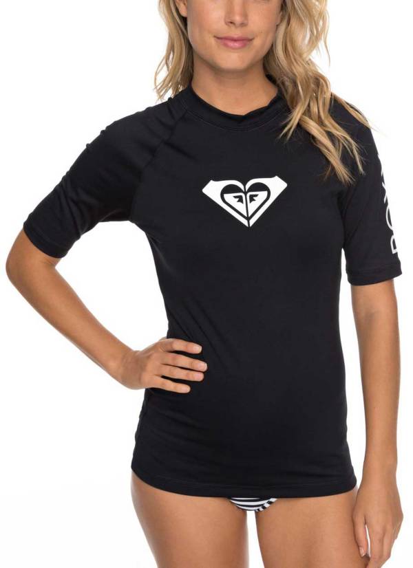 Roxy Women's Whole Hearted Short Sleeve Rash Guard