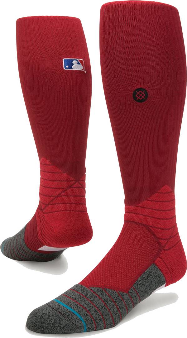 Stance Youth MLB Diamond Pro On-Field Dark Red Sock