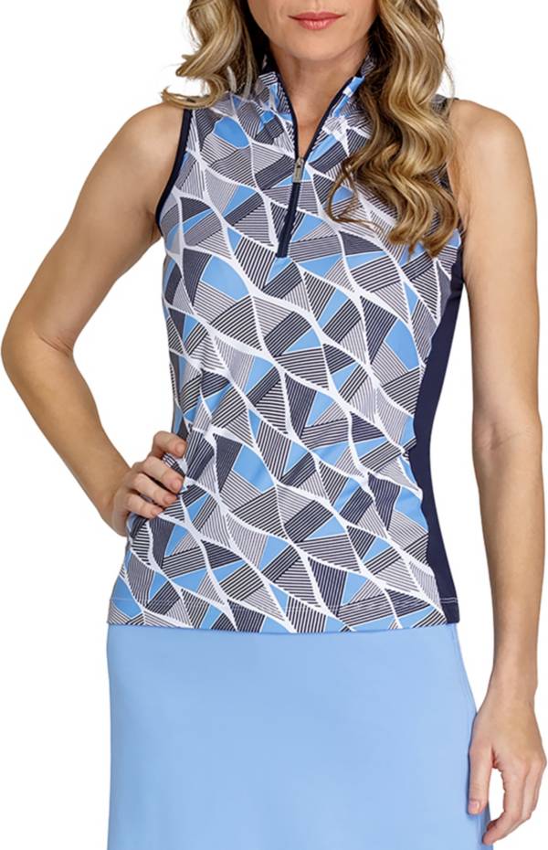 Tail Women's Sleeveless 1/4 Zip Mock Neck Golf Top