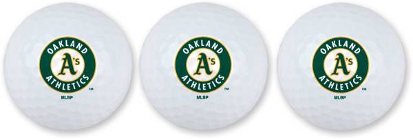 Team Effort Oakland Athletics Golf Balls - 3 Pack