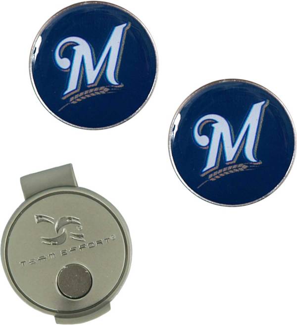 Team Effort Milwaukee Brewers Hat Clip and Ball Markers Set