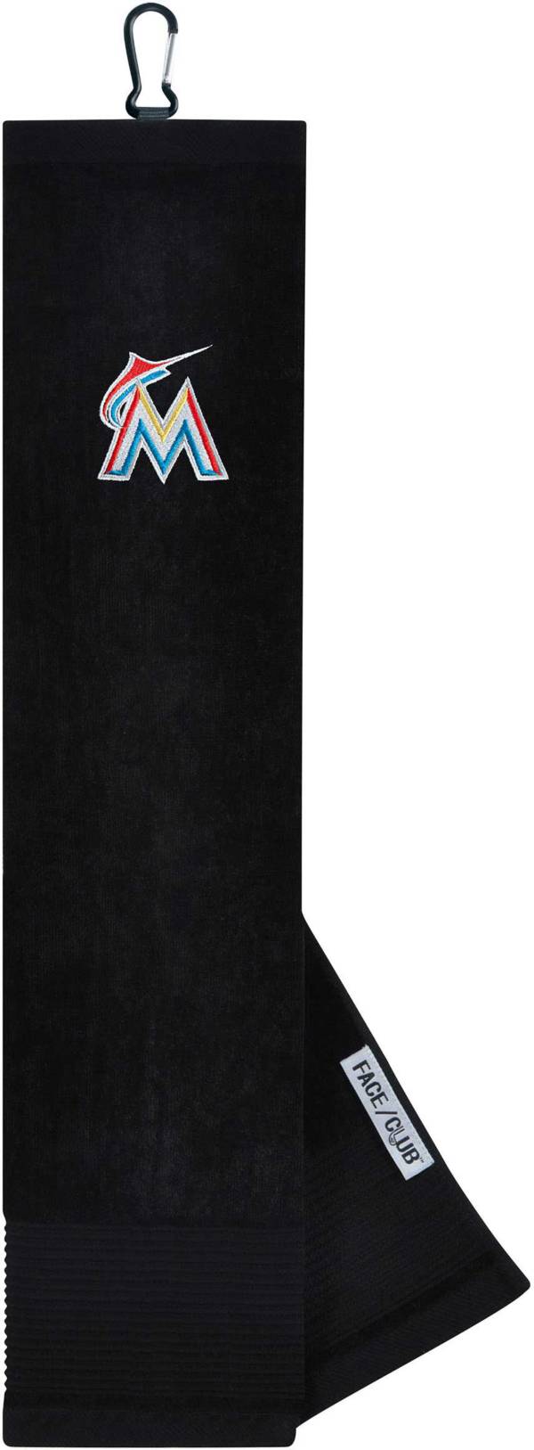 Team Effort Miami Marlins Embroidered Face/Club Tri-Fold Towel