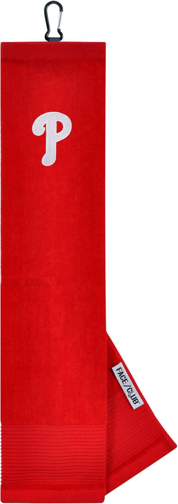 Team Effort Philadelphia Phillies Embroidered Face/Club Tri-Fold Towel
