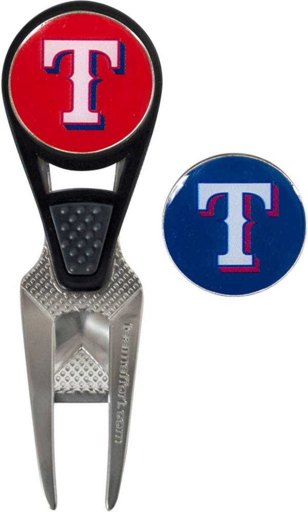 Team Effort Texas Rangers CVX Divot Tool and Ball Marker Set