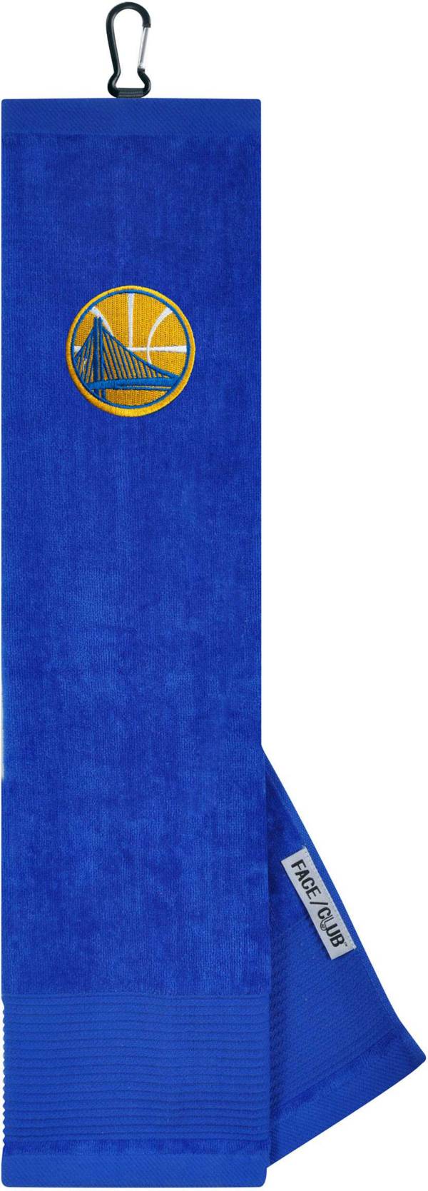 Team Effort Golden State Warriors Embroidered Face/Club Tri-Fold Towel