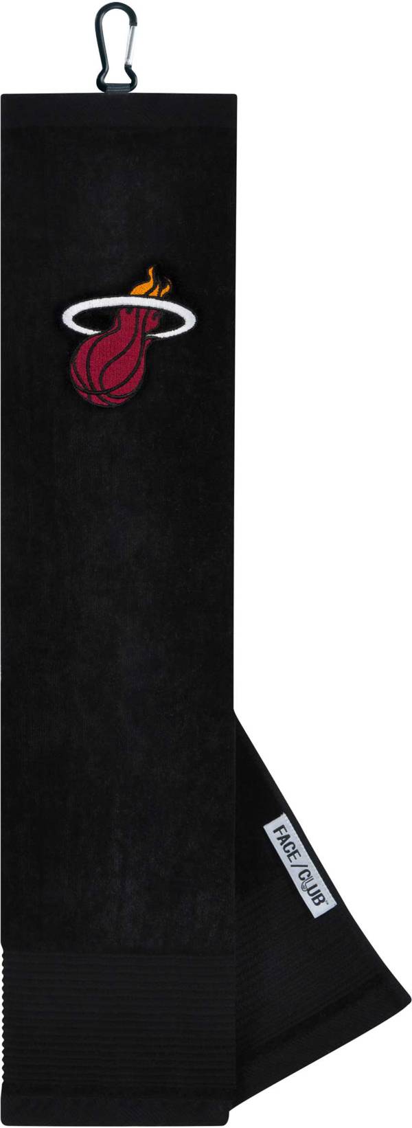 Team Effort Miami Heat Embroidered Face/Club Tri-Fold Towel