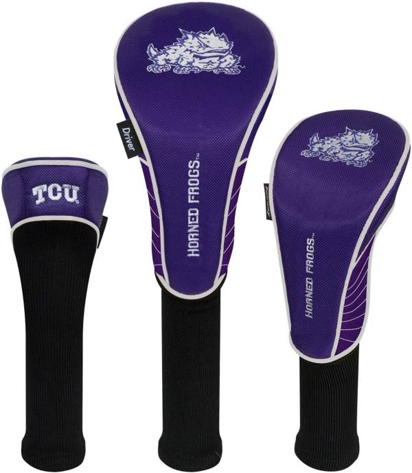 Team Effort TCU Horned Frogs Headcovers - 3 Pack