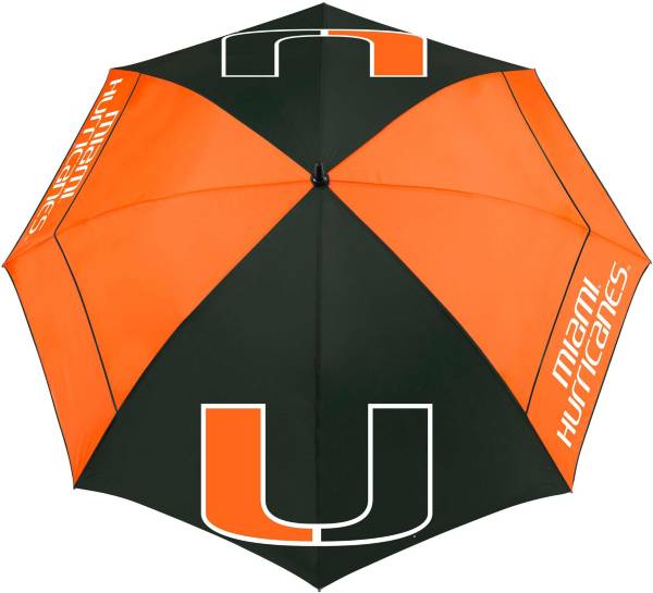 Team Effort Miami Hurricanes 62" Windsheer Lite Golf Umbrella product image