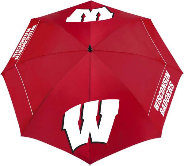 Team Effort Wisconsin Badgers 62" Windsheer Lite Golf Umbrella product image