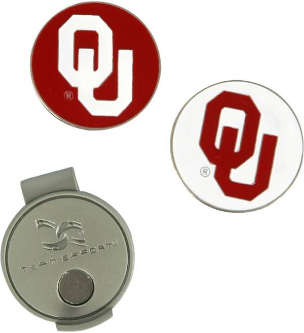 Team Effort Oklahoma Sooners Hat Clip and Ball Markers Set