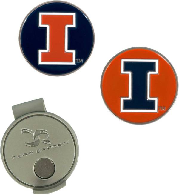 Team Effort Illinois Fighting Illini Hat Clip and Ball Markers Set