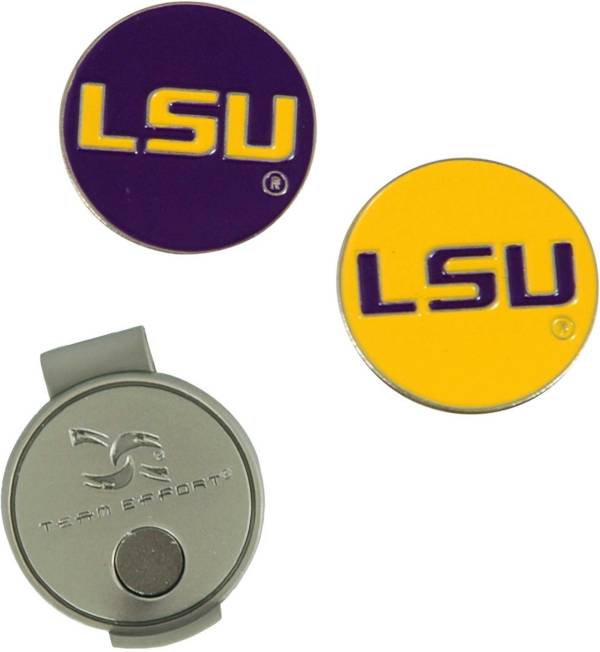 Team Effort LSU Tigers Hat Clip and Ball Markers Set