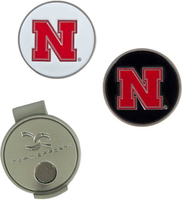 Team Effort Nebraska Cornhuskers Hat Clip and Ball Markers Set