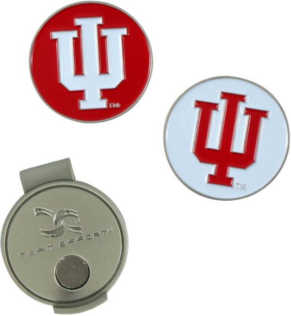 Team Effort Indiana Hoosiers Hat Clip and Ball Markers Set