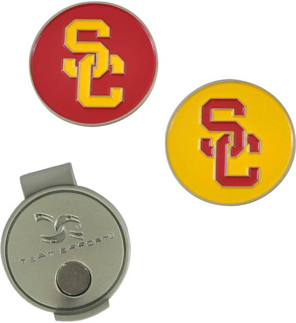 Team Effort USC Trojans Hat Clip and Ball Markers Set