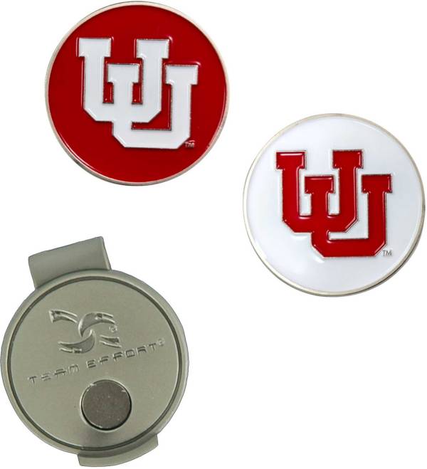 Team Effort Utah Utes Hat Clip and Ball Markers Set