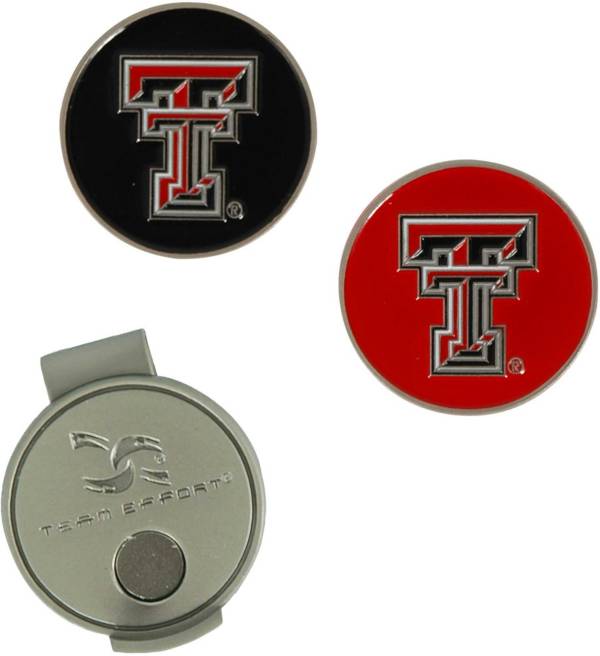 Team Effort Texas Tech Red Raiders Hat Clip and Ball Markers Set