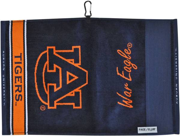 Team Effort Auburn Tigers Face/Club Jacquard Golf Towel