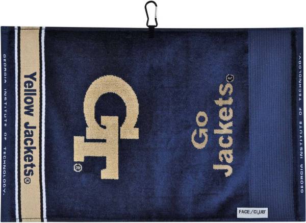 Team Effort Georgia Tech Yellow Jackets Face/Club Jacquard Golf Towel