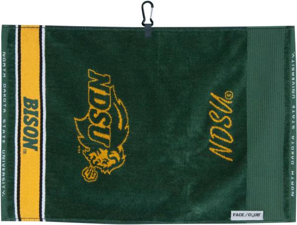 Team Effort North Dakota State Bison Face/Club Jacquard Golf Towel