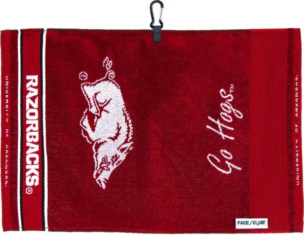 Team Effort Arkansas Razorbacks Face/Club Jacquard Golf Towel product image