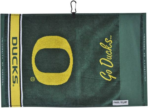 Team Effort Oregon Ducks Face/Club Jacquard Golf Towel