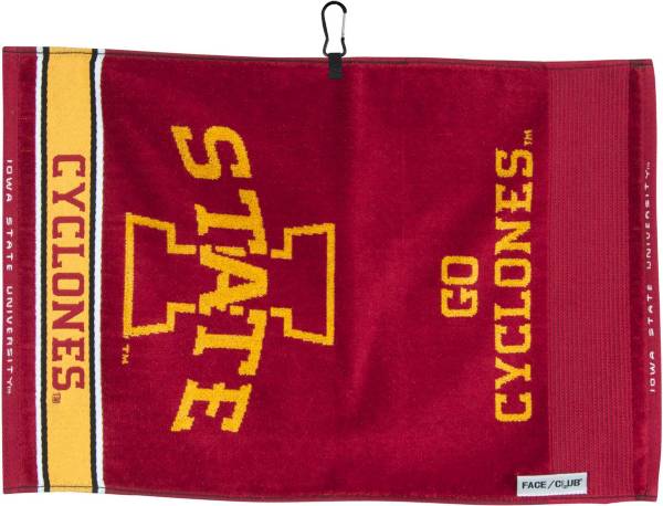 Team Effort Iowa State Cyclones Face/Club Jacquard Golf Towel