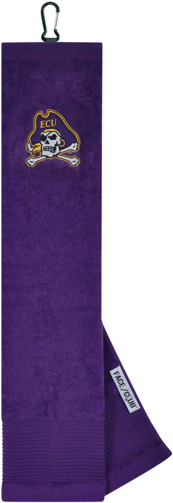 Team Effort East Carolina Pirates Embroidered Face/Club Tri-Fold Towel