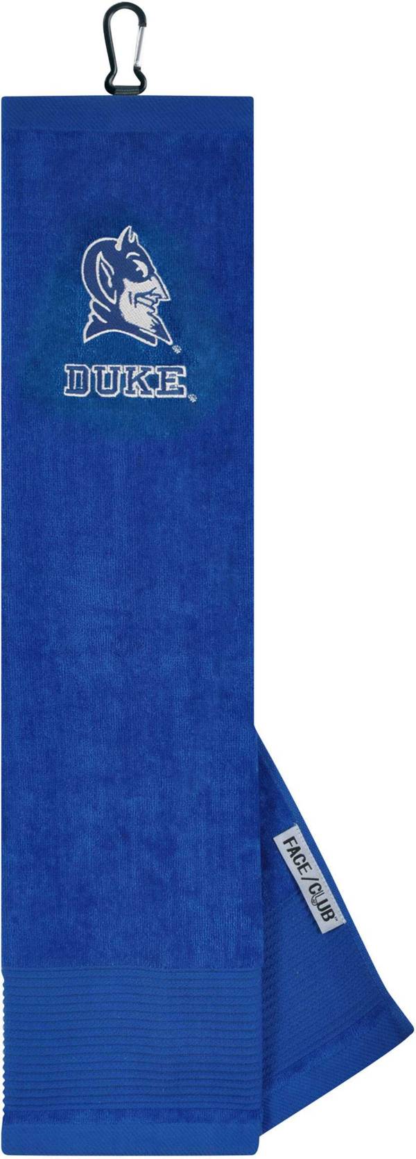 Team Effort Duke Blue Devils Embroidered Face/Club Tri-Fold Towel