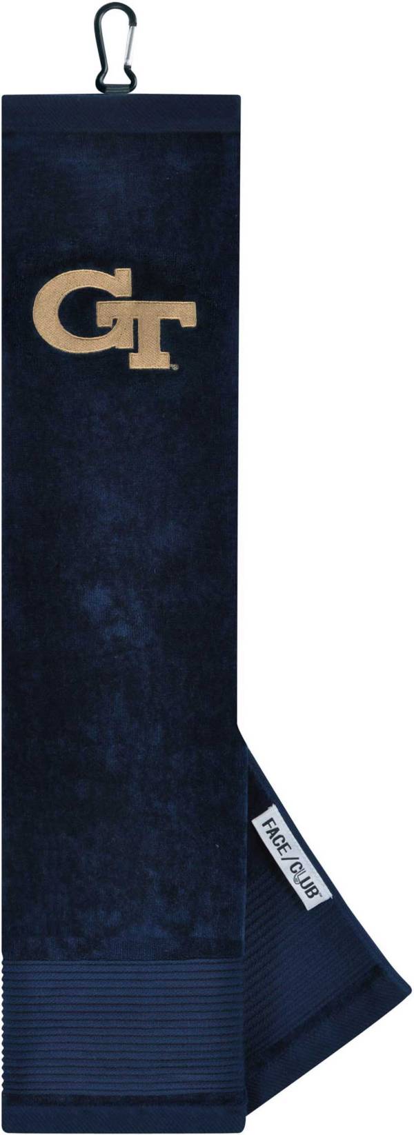 Team Effort Georgia Tech Yellow Jackets Embroidered Face/Club Tri-Fold Towel