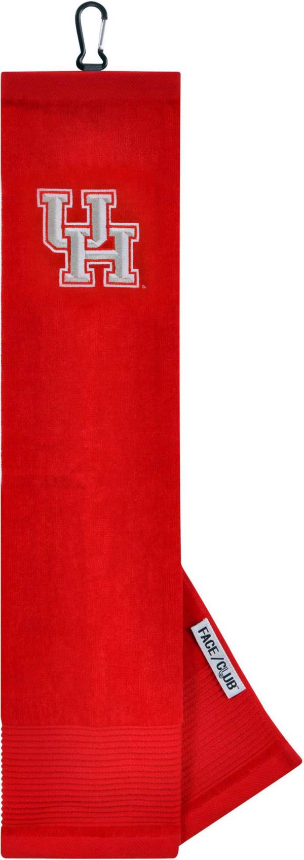 Team Effort Houston Cougars Embroidered Face/Club Tri-Fold Towel