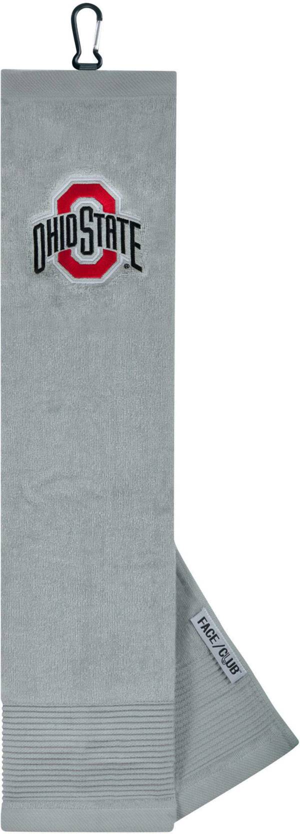 Team Effort Ohio State Buckeyes Embroidered Face/Club Tri-Fold Towel