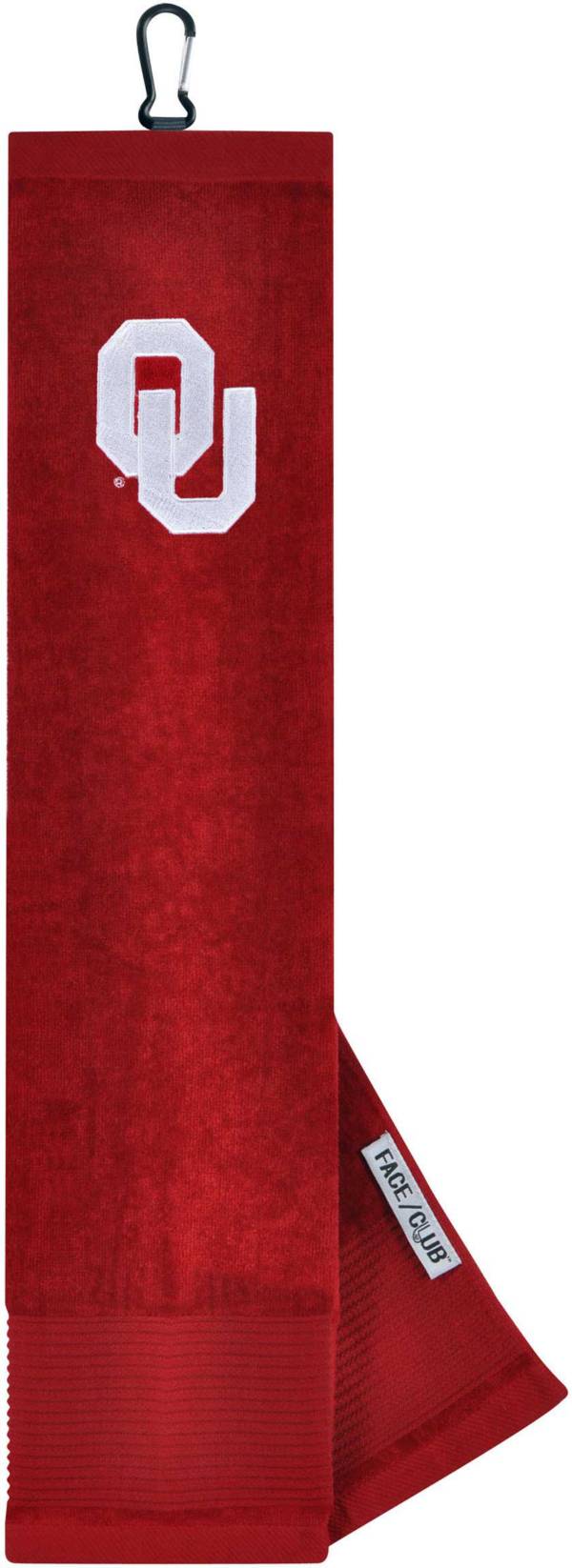 Team Effort Oklahoma Sooners Embroidered Face/Club Tri-Fold Towel