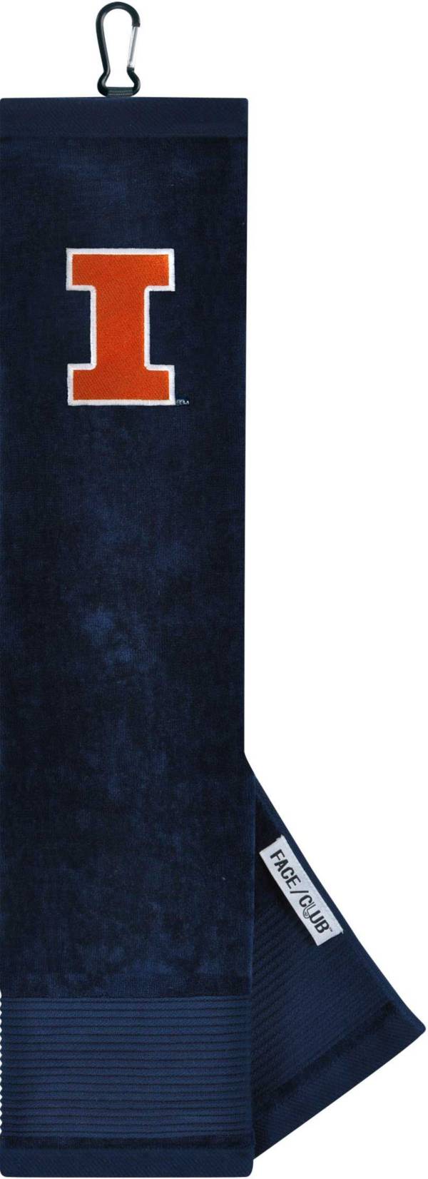 Team Effort Illinois Fighting Illini Embroidered Face/Club Tri-Fold Towel