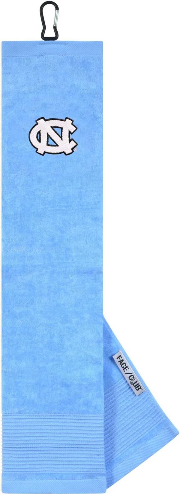 Team Effort North Carolina Tar Heels Embroidered Face/Club Tri-Fold Towel